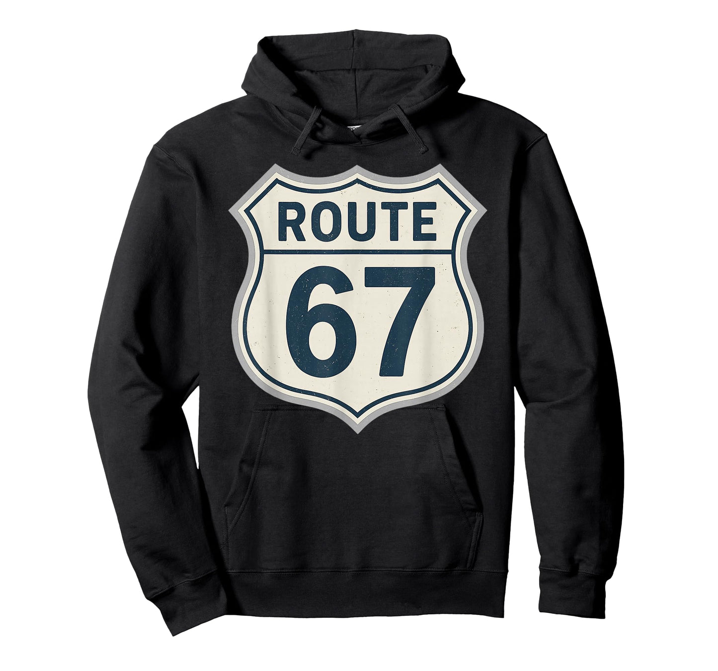 Retro Route 67 Highway Sign Vintage Road Nostalgia T-Shirt