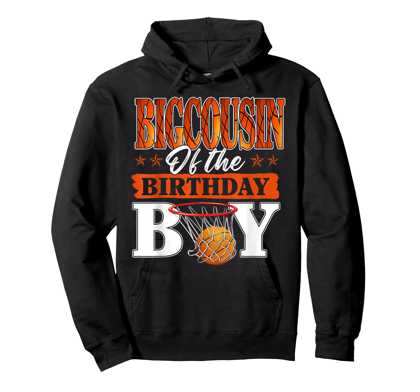 Basketball BIGCOUSIN of The Birthday Boy Family Matching T-Shirt