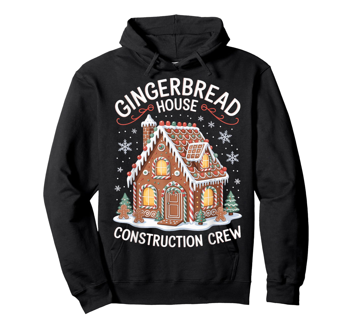 Gingerbread House Construction Crew Christmas Baking Lovers T-Shirt