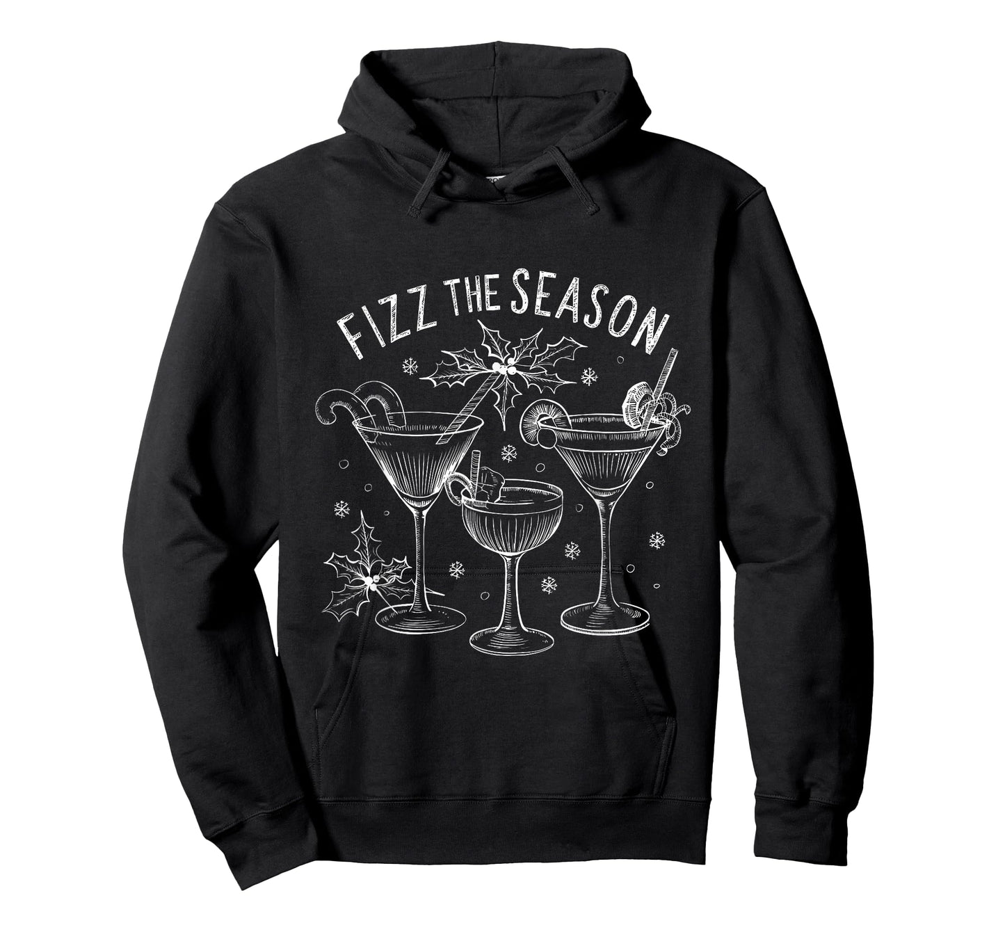 Fizz The Season Christmas Drinking Holiday Party Cocktail T-Shirt