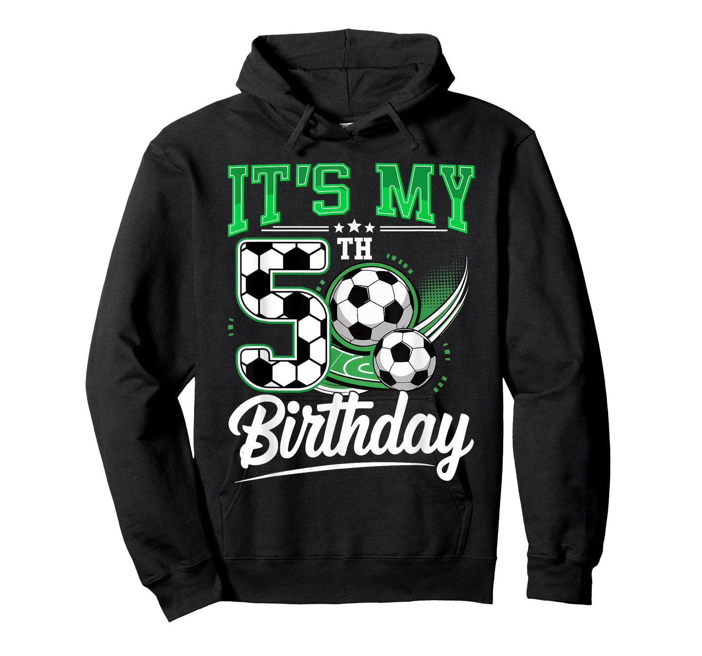 It's My 5th Birthday Boy Soccer Ball 5 Year Old Number Five T-Shirt