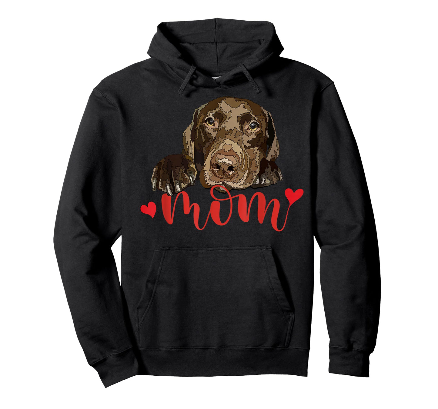 Chocolate Lab Mom Labrador Mom Brown Labrador Retriever Mom T-Shirt