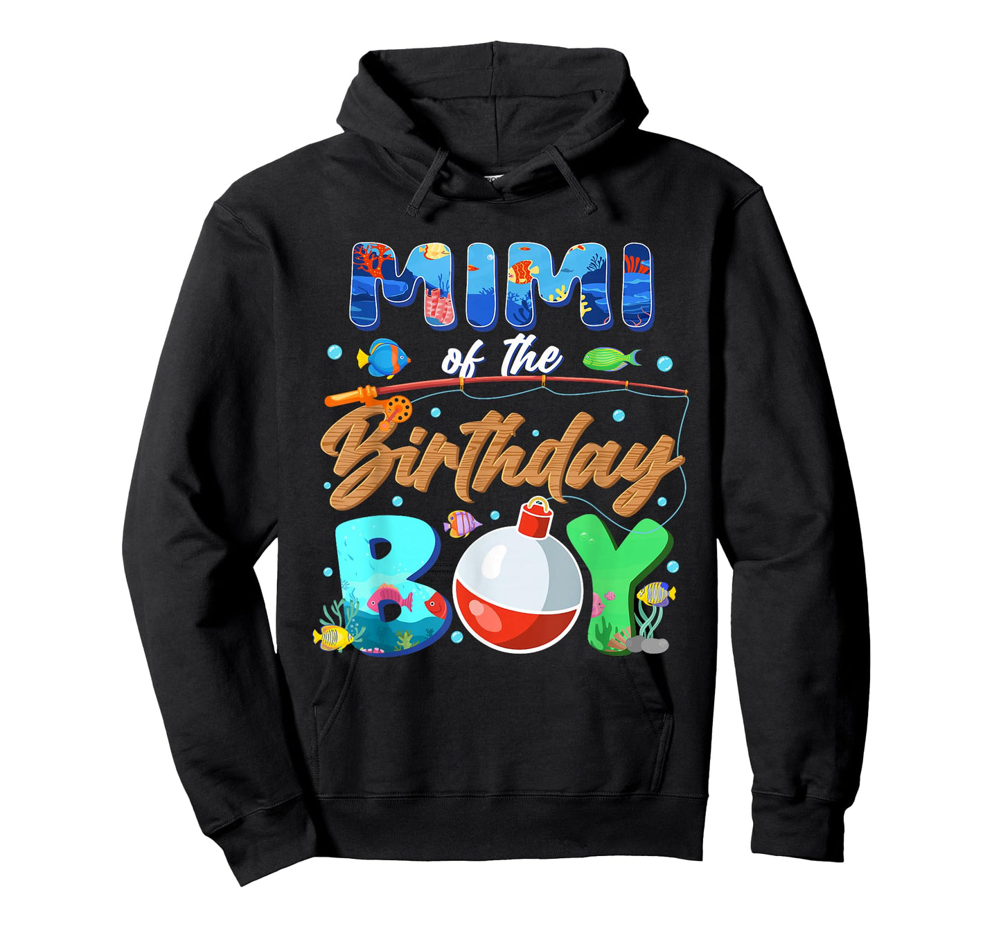 Mimi of The Birthday Boy Fishing Family Matching Bday T-Shirt