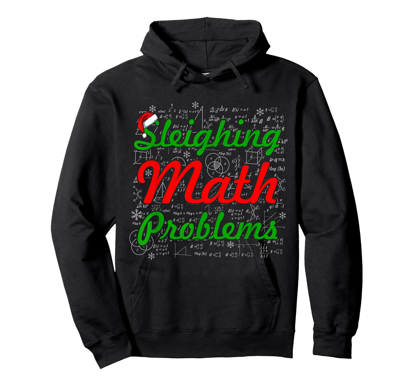 Sleighing Math Problems Christmas Math Teacher Student T-Shirt