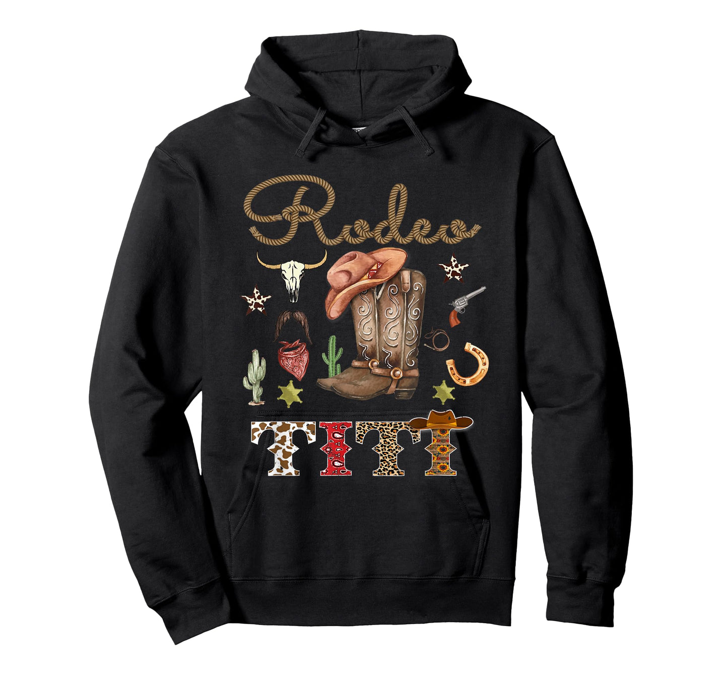 Rodeo Titi Cowboy Cowgirl Birthday Matching Family T-Shirt