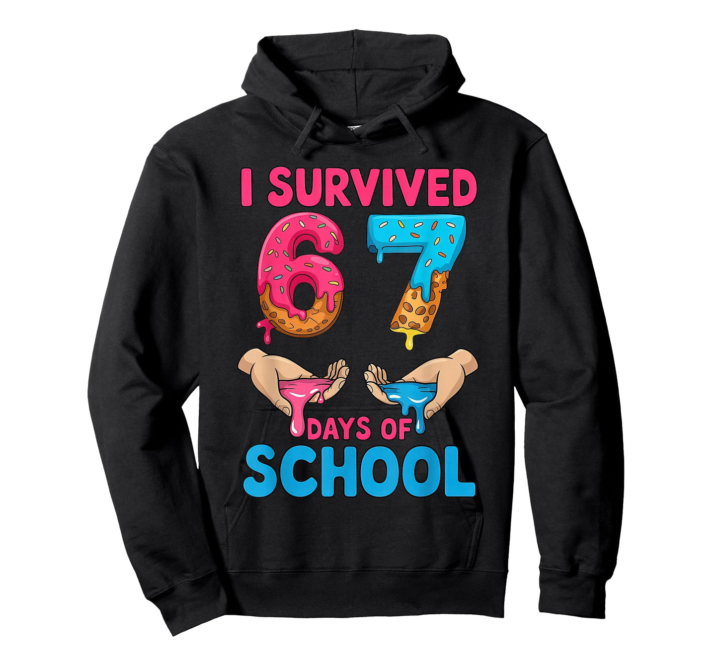 I Survived 67 Days of School Teachers Students 6 7 Six Seven T-Shirt