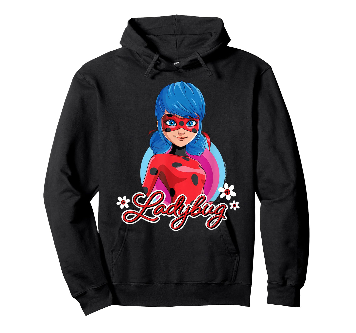 Miraculous Ladybug Front Portrait Flowers T-Shirt