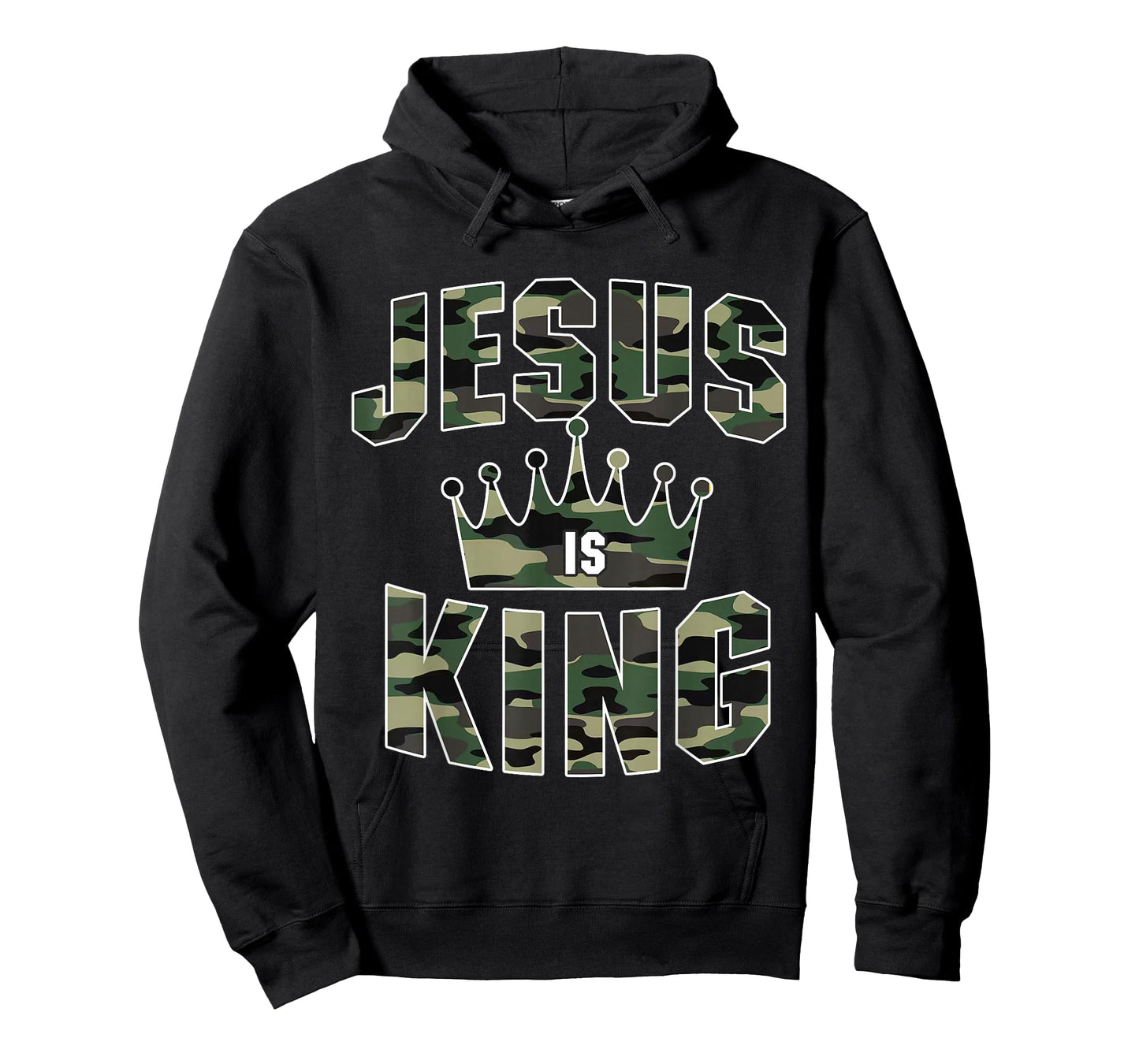 Camo Jesus is King Christian Men Women T-Shirt