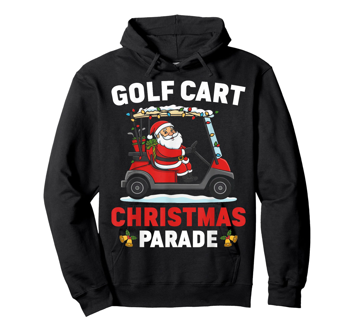 Golf Cart Christmas Parade Funny Santa Gifts T-Shirt