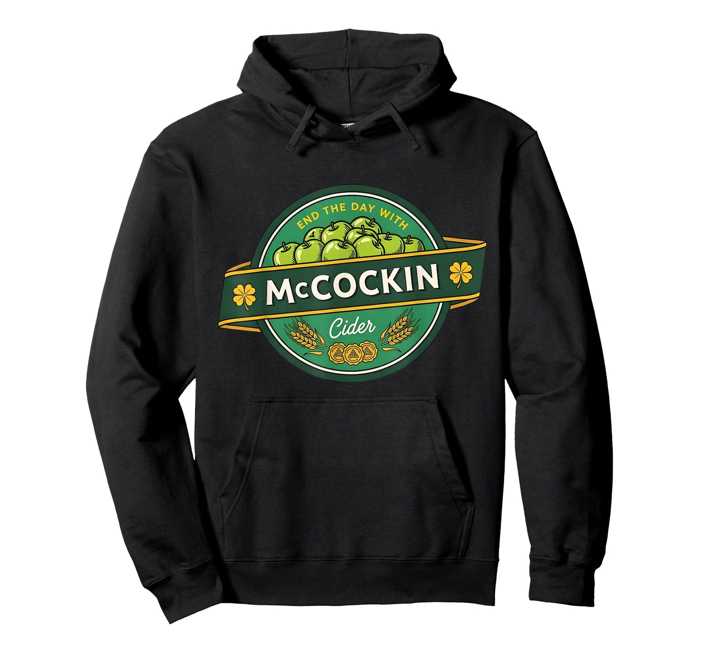 St Patrick’s Day McCockin Cider Funny Adult Humor for Men T-Shirt