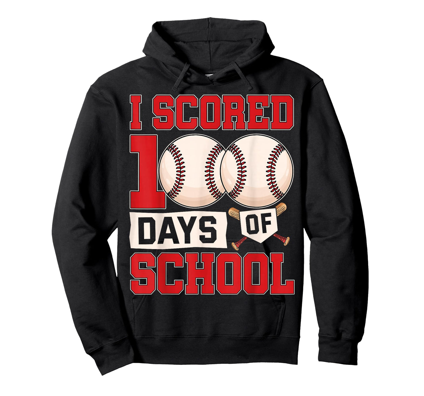 100 Days of School Boys Kids 100th Day of School Baseball T-Shirt