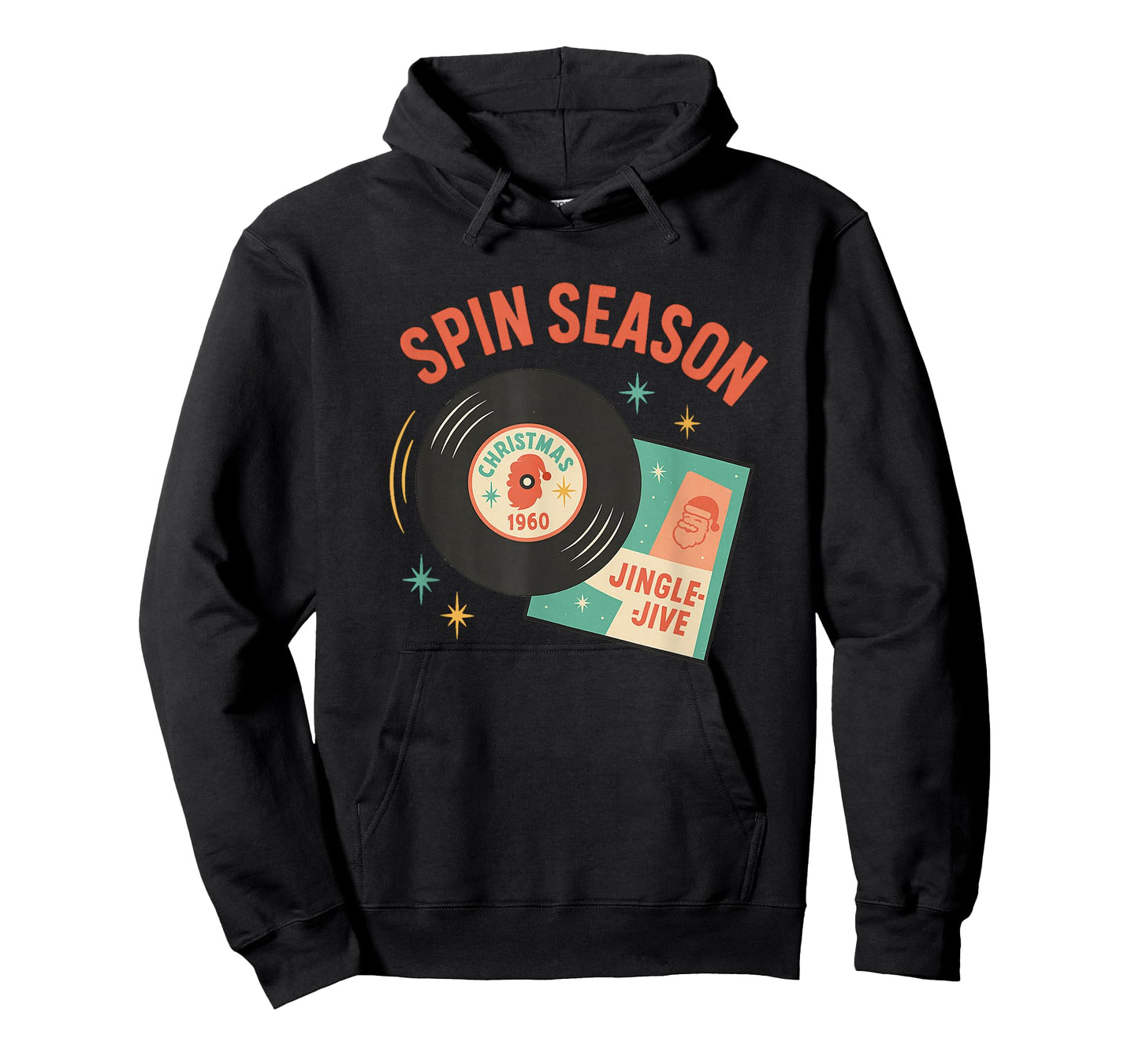 Christmas Vinyl Record Spin Season Retro Holiday T-Shirt