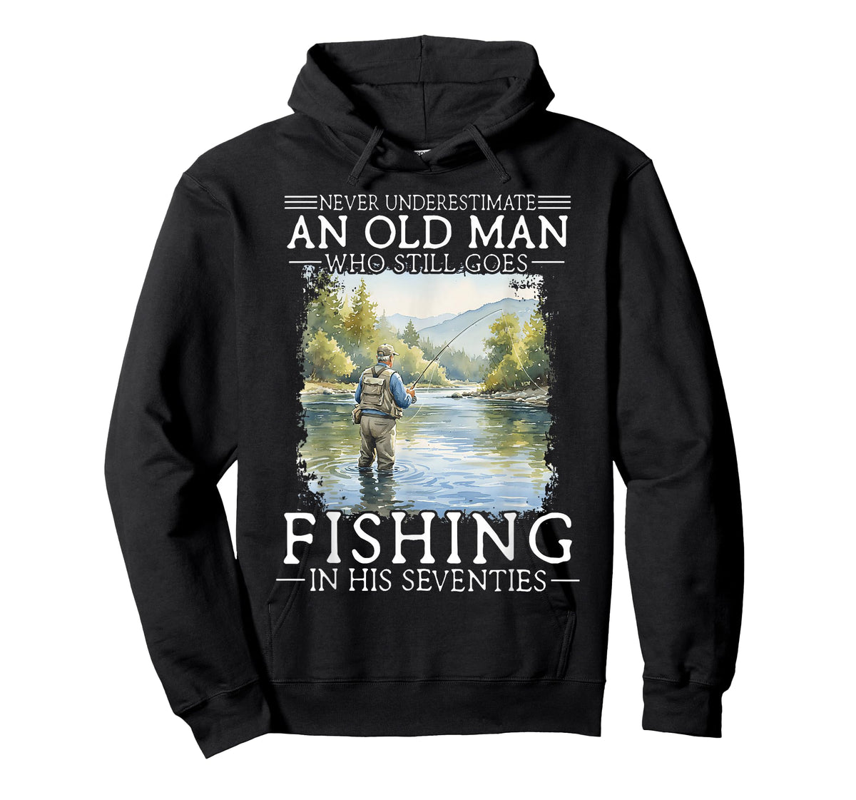 Never Underestimate an Old Man Who Still Goes Fishing T-Shirt