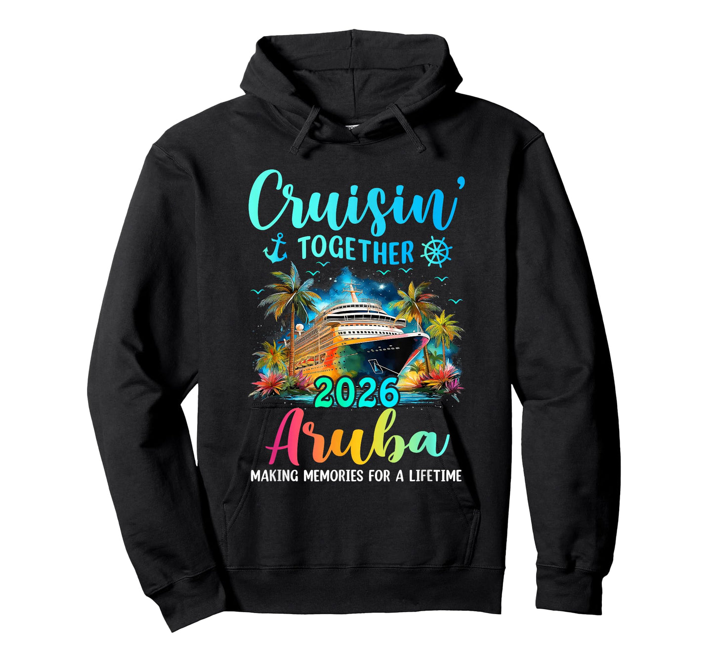 Cruisin' Together Aruba 2026 Family Cruise Vacation T-Shirt