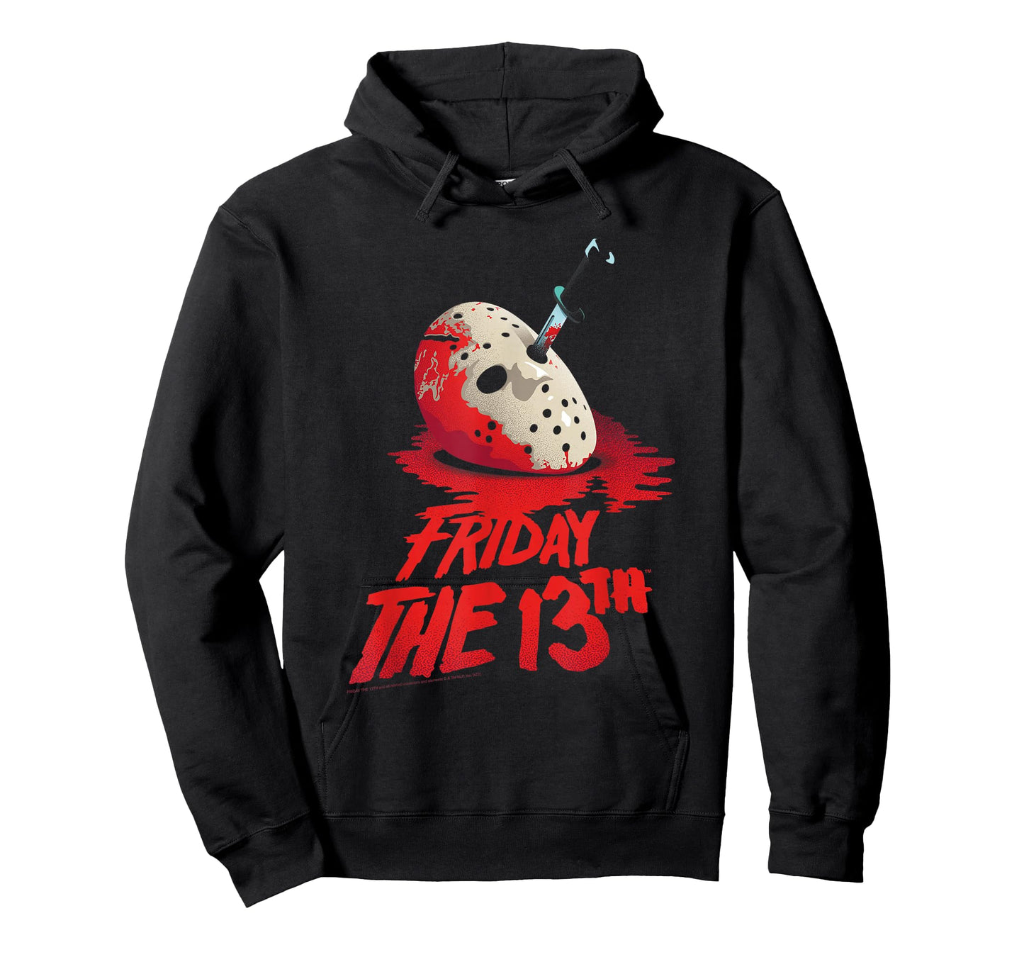 Friday The 13th Jason Mask in Blood with Logo Horror Movie T-Shirt