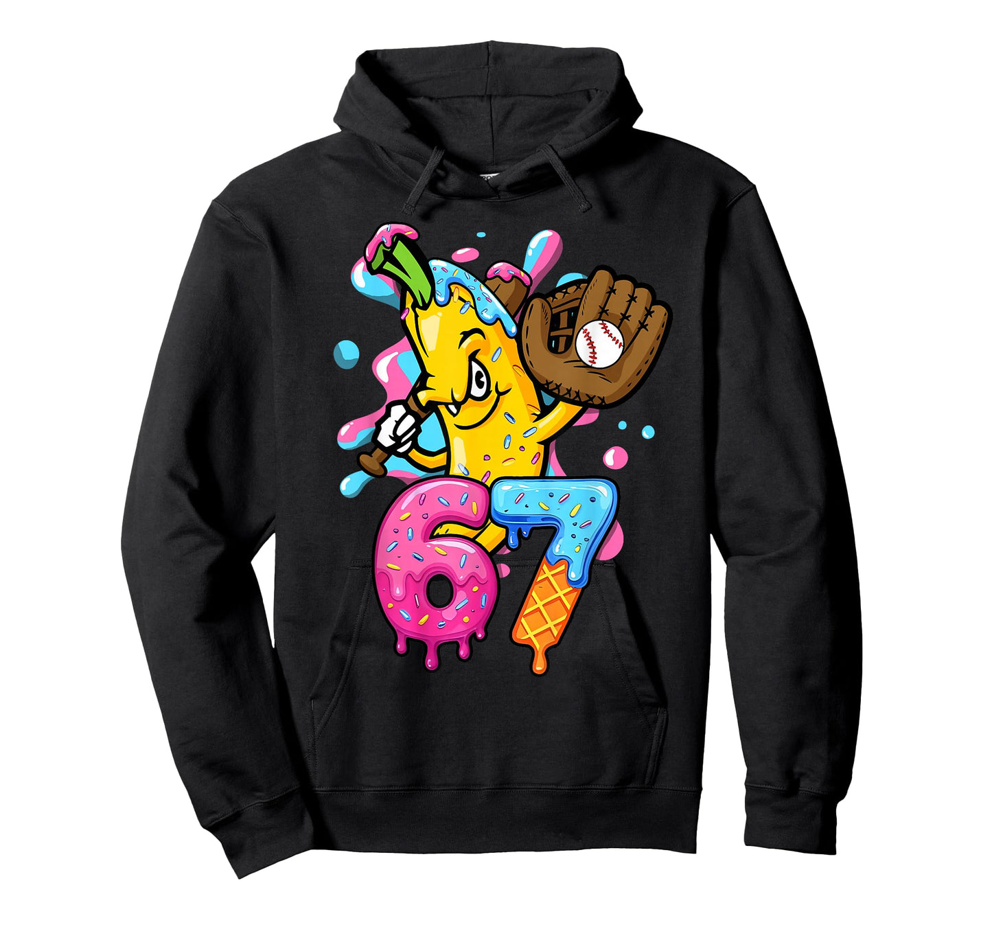67 Funny Baseball Drip Banana 6 7 Six Seven Meme T-Shirt