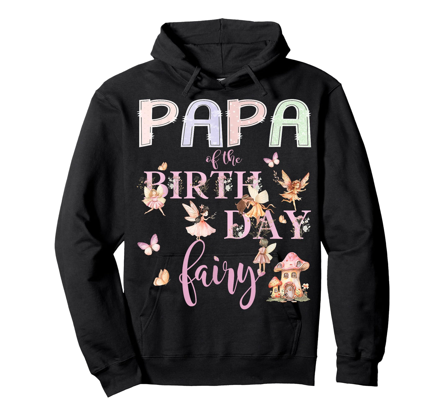 Papa of The Birthday Fairy Birthday Girl Magical Family T-Shirt