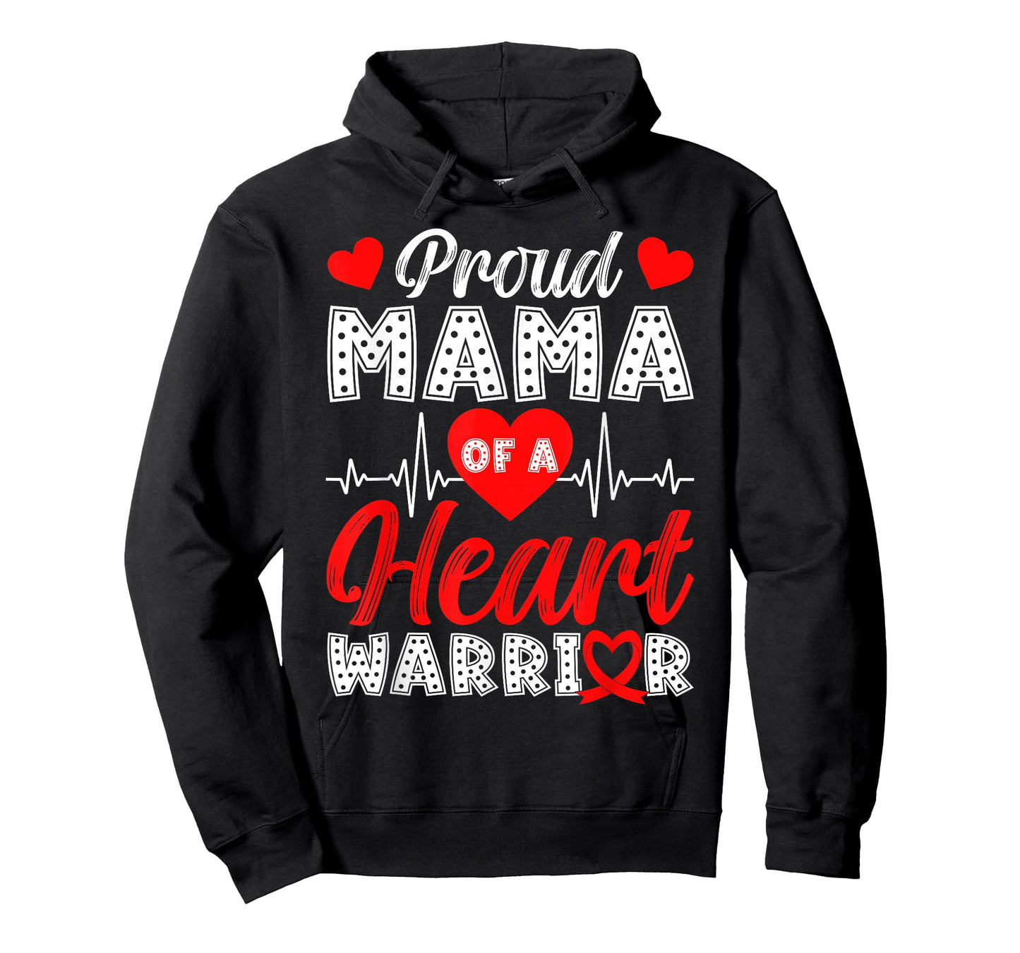 Proud Mama of Heart Warrior Heart Disease Awareness T-Shirt