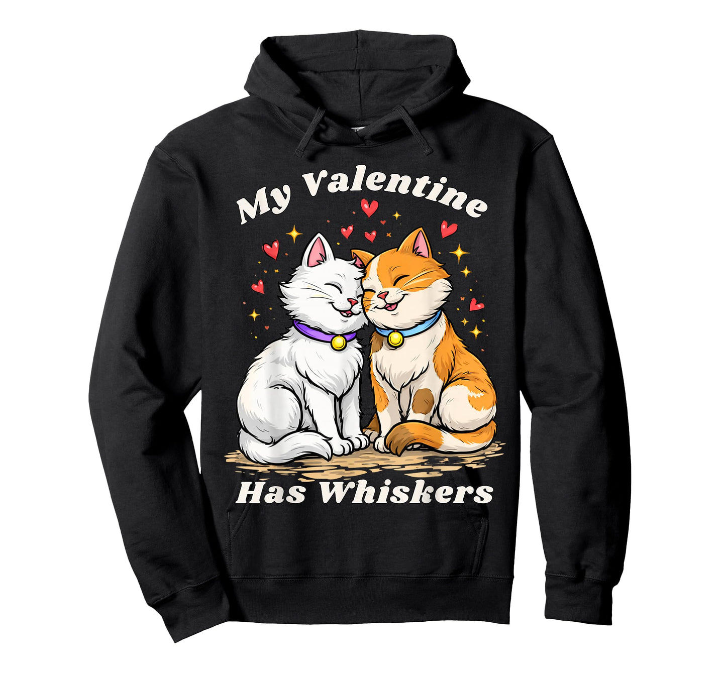 My Valentine Has Whiskers Cat Lover Valentine Gifts T-Shirt