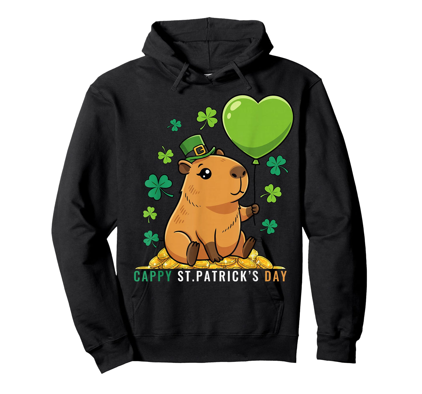 Cappy St Patricks Day Funny Capybara T-Shirt