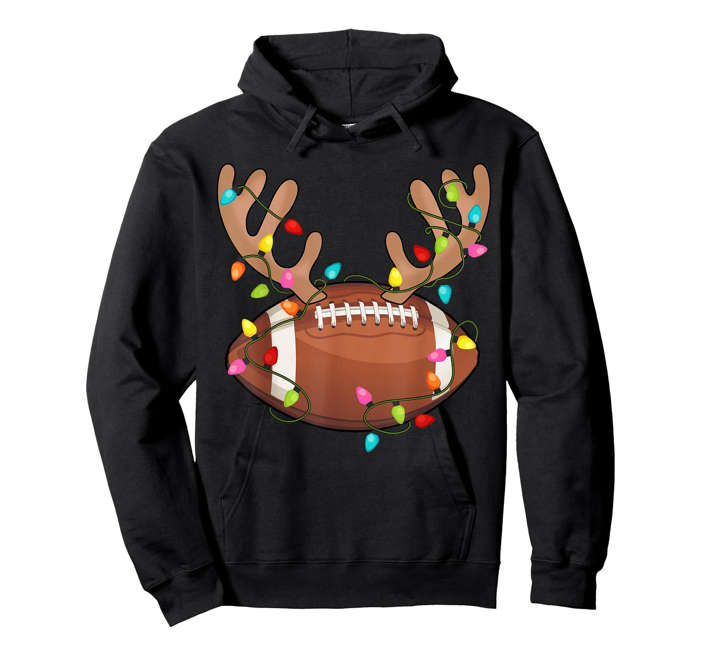 Santa Sports Design for Men Boys Christmas Football Player T-Shirt