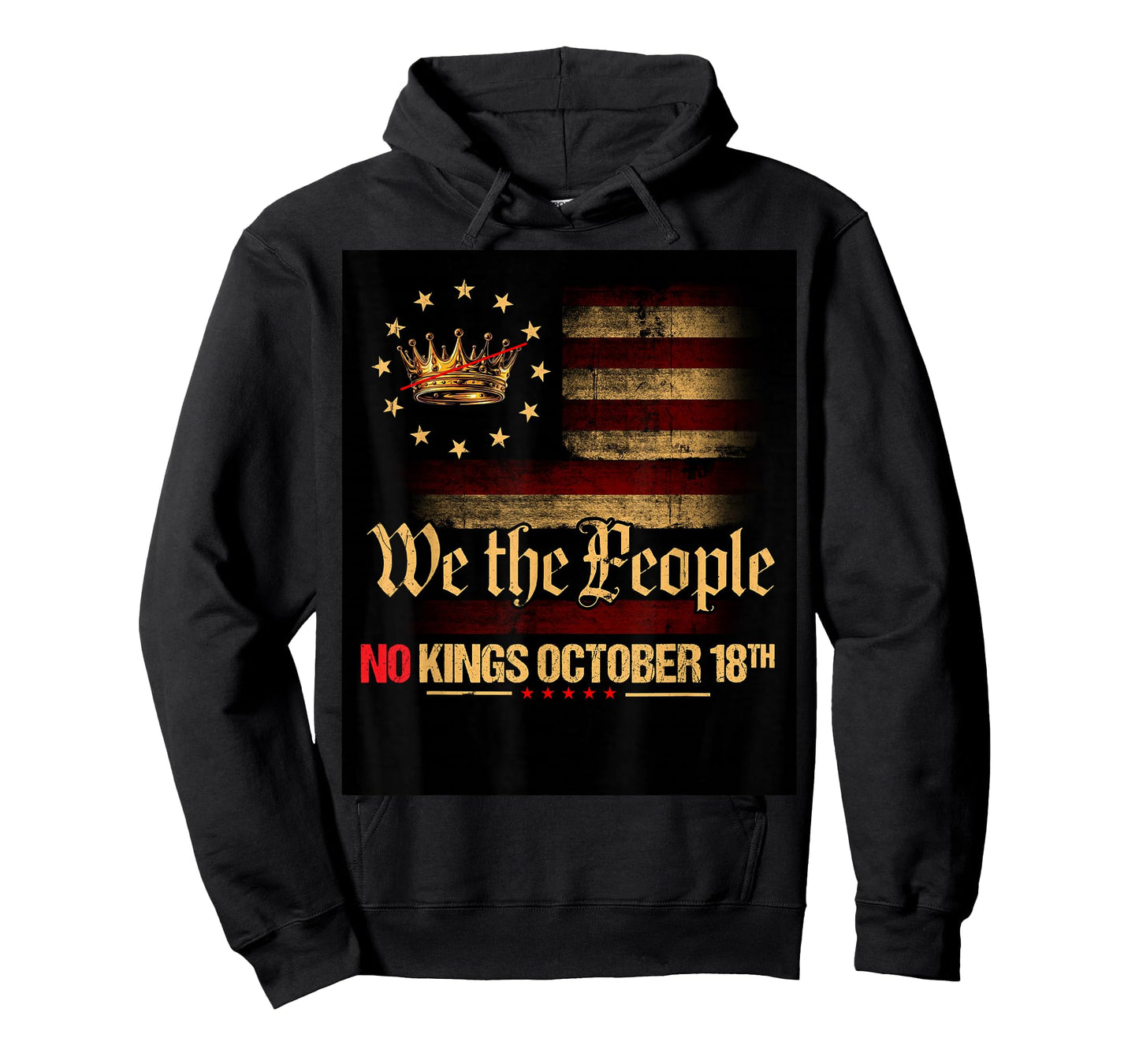 No Kings Shirt Vintage America Flag 1776 October 18 Tee T-Shirt