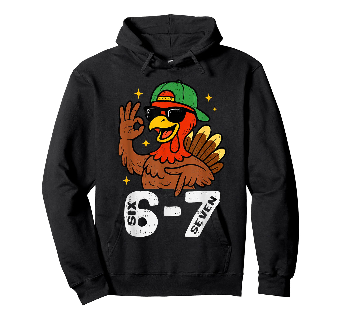 6 7 Six Seven Turkey Gen Z Alpha Meme Slang Teen Boys Kids T-Shirt