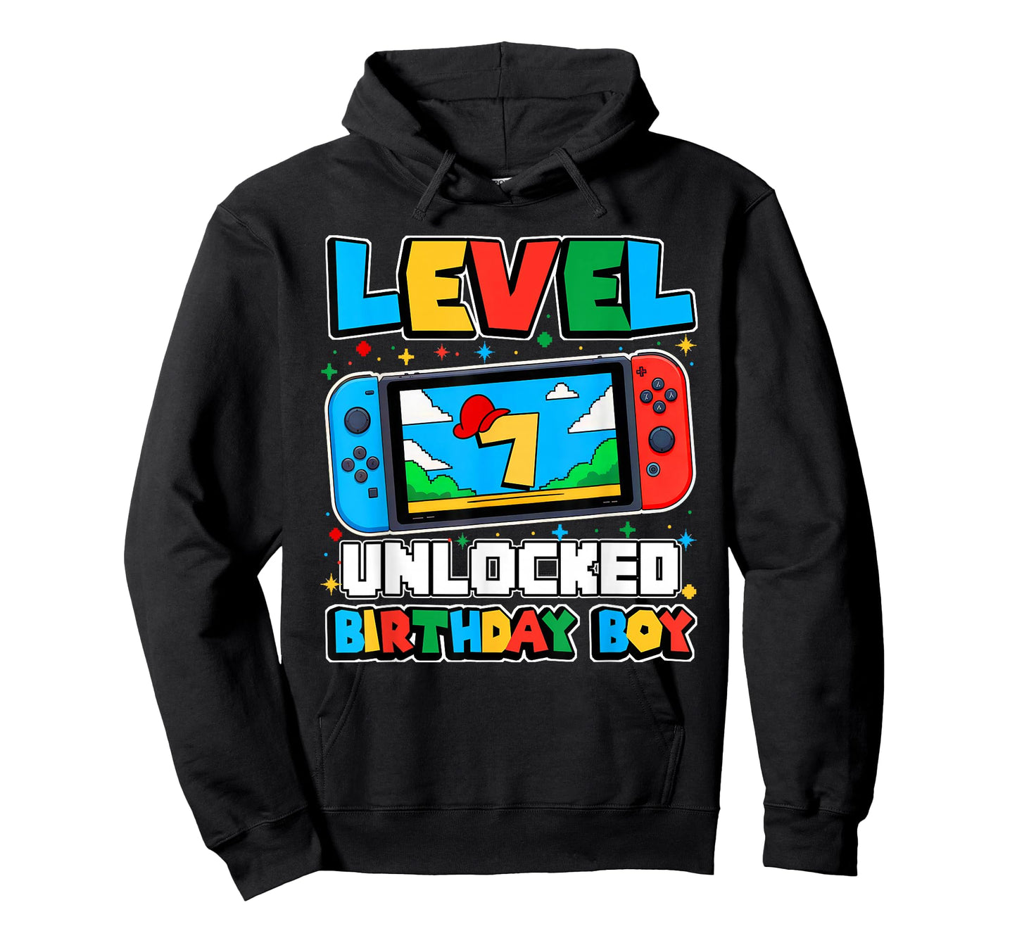 Level 7 Unlocked Birthday Boy Happy 7th Birthday Videos Game T-Shirt