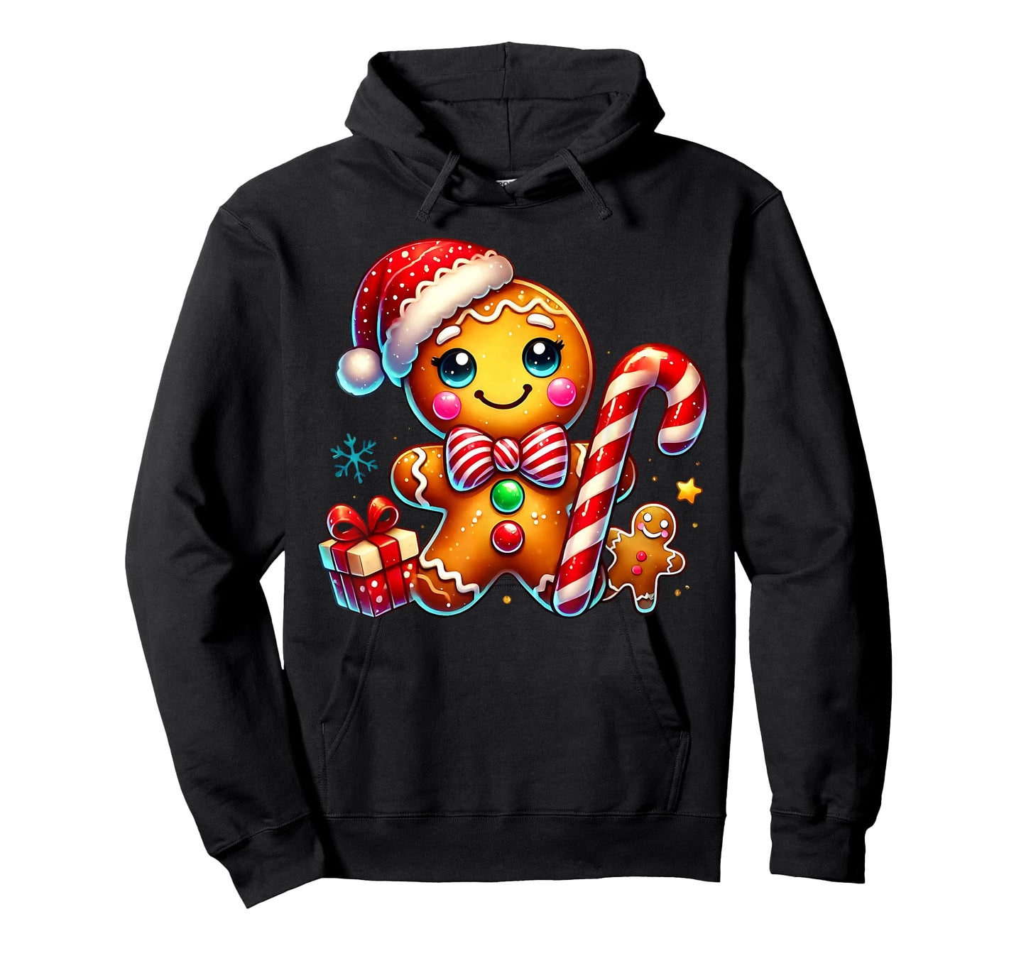 Gingerbread Man Candy Cane Xmas Pajamas Holiday Christmas T-Shirt