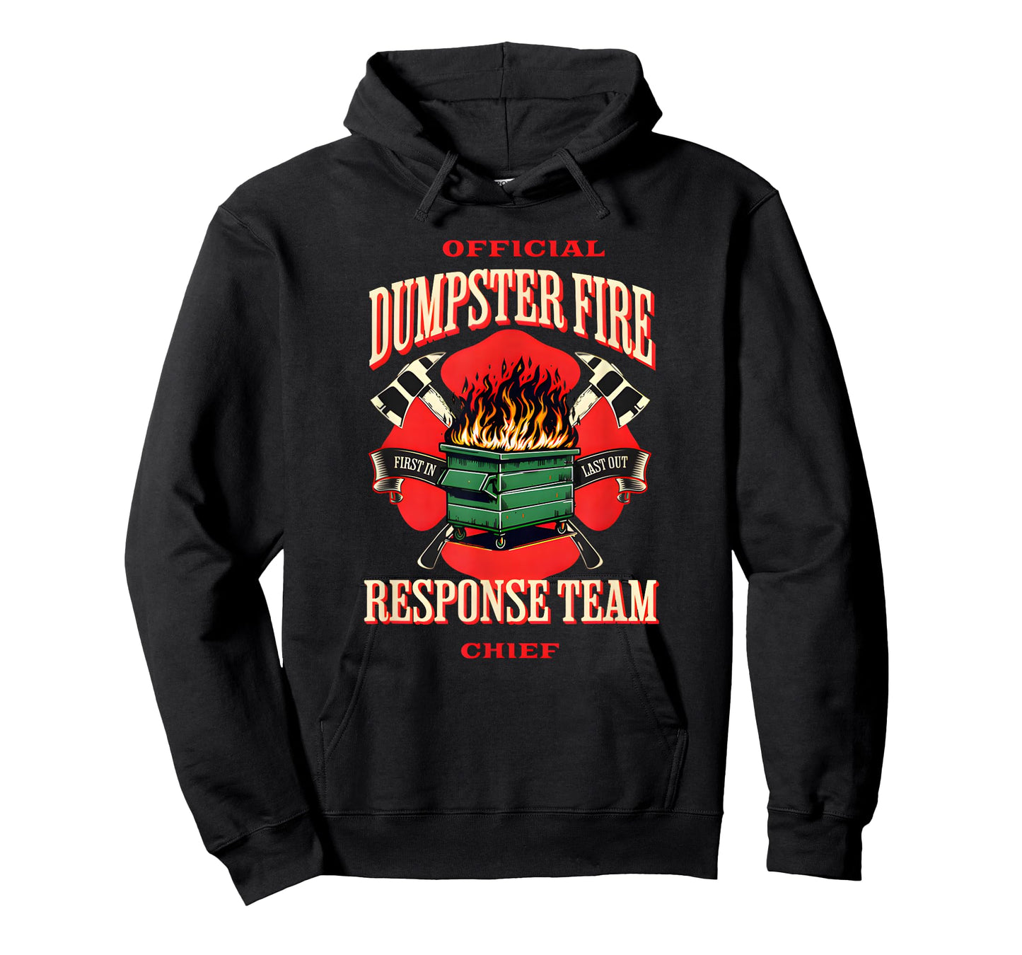 Official Dumpster Fire Response Team Funny Stay at Home Dad T-Shirt