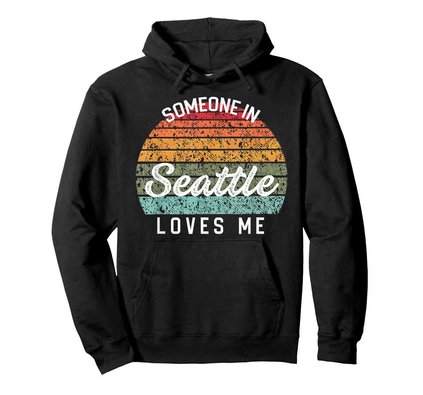 Someone in Seattle Loves Me United States Family Travel Dk T-Shirt