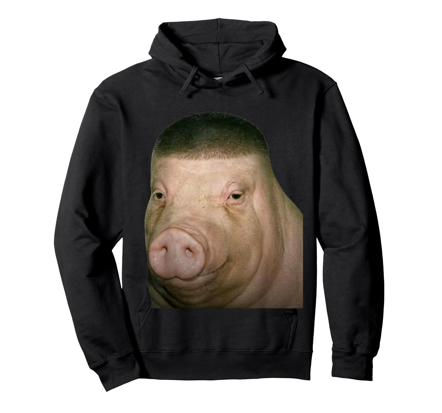 Pig Wig Funny John Pork Fade Haircut Design T-Shirt