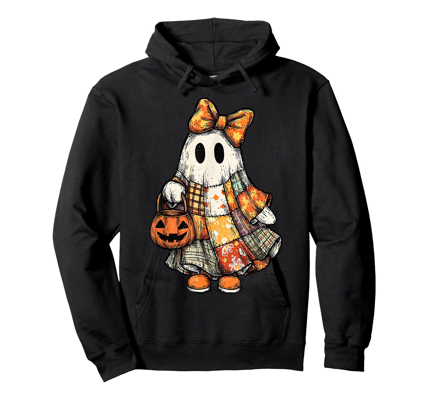 Halloween Boo Ghost Patchwork Quilter Quilting Sewing Womens T-Shirt