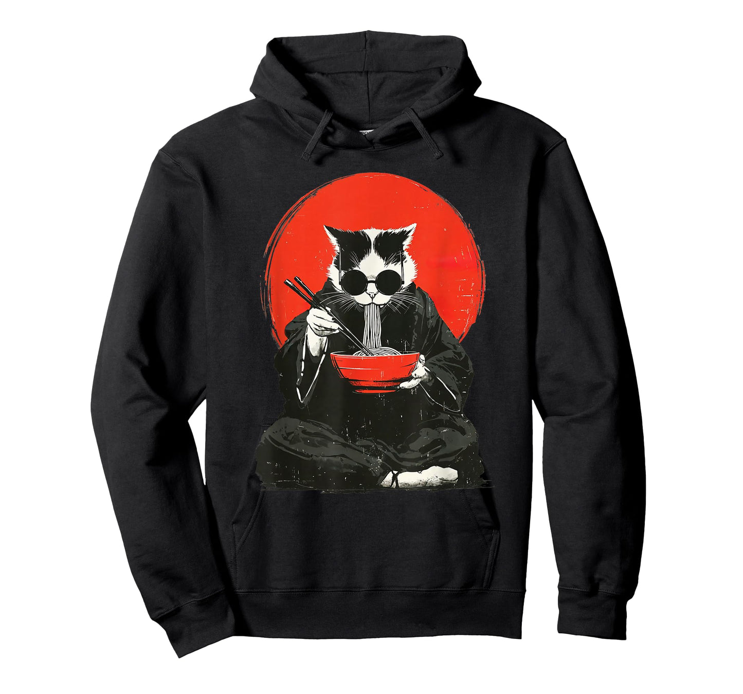 Funny Ramen Cat Japanese Anime Kawaii Graphic T-Shirt