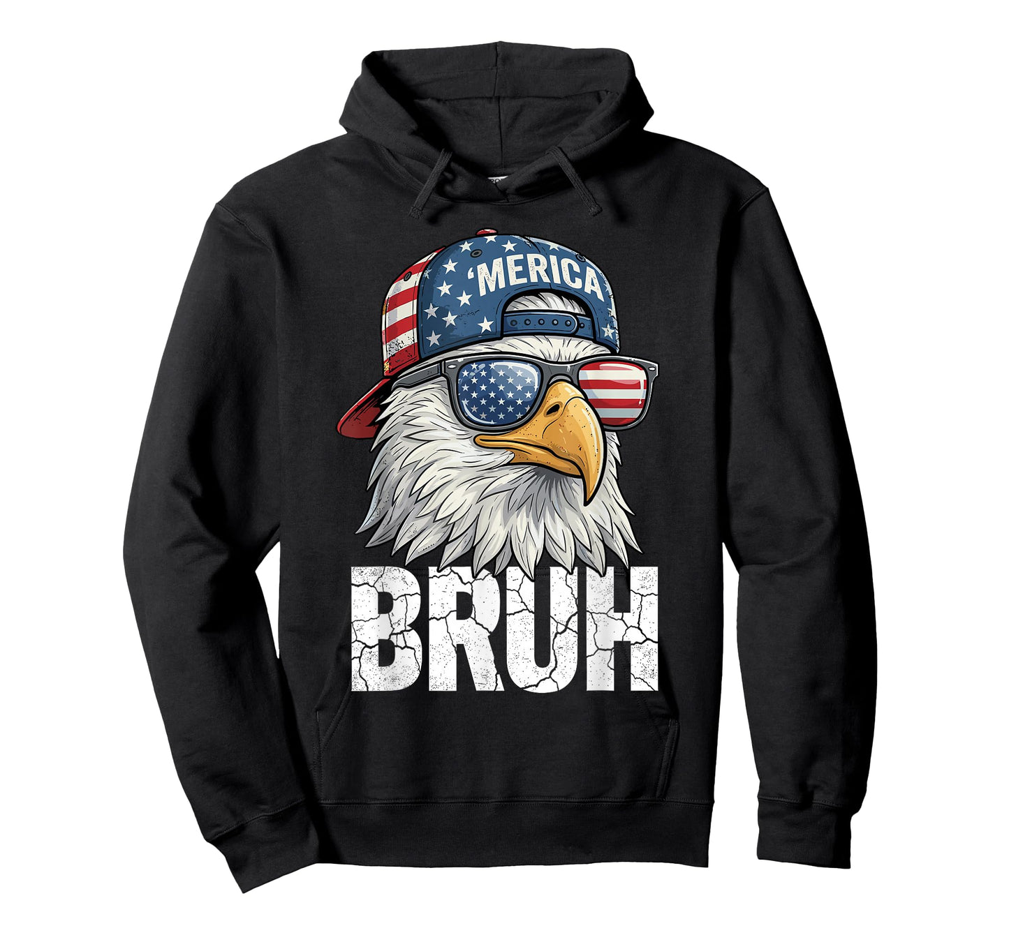 Bruh Merica Bald Eagle 4th of July USA American Freedom Cool T-Shirt