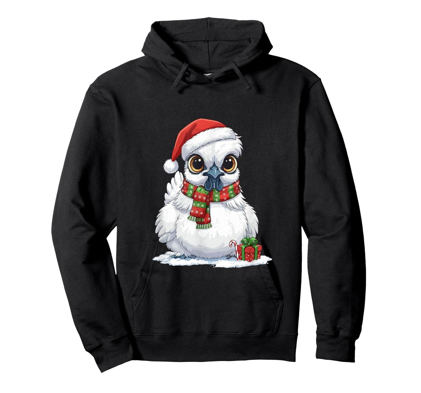 Funny Christmas Silkie Chicken T-Shirt