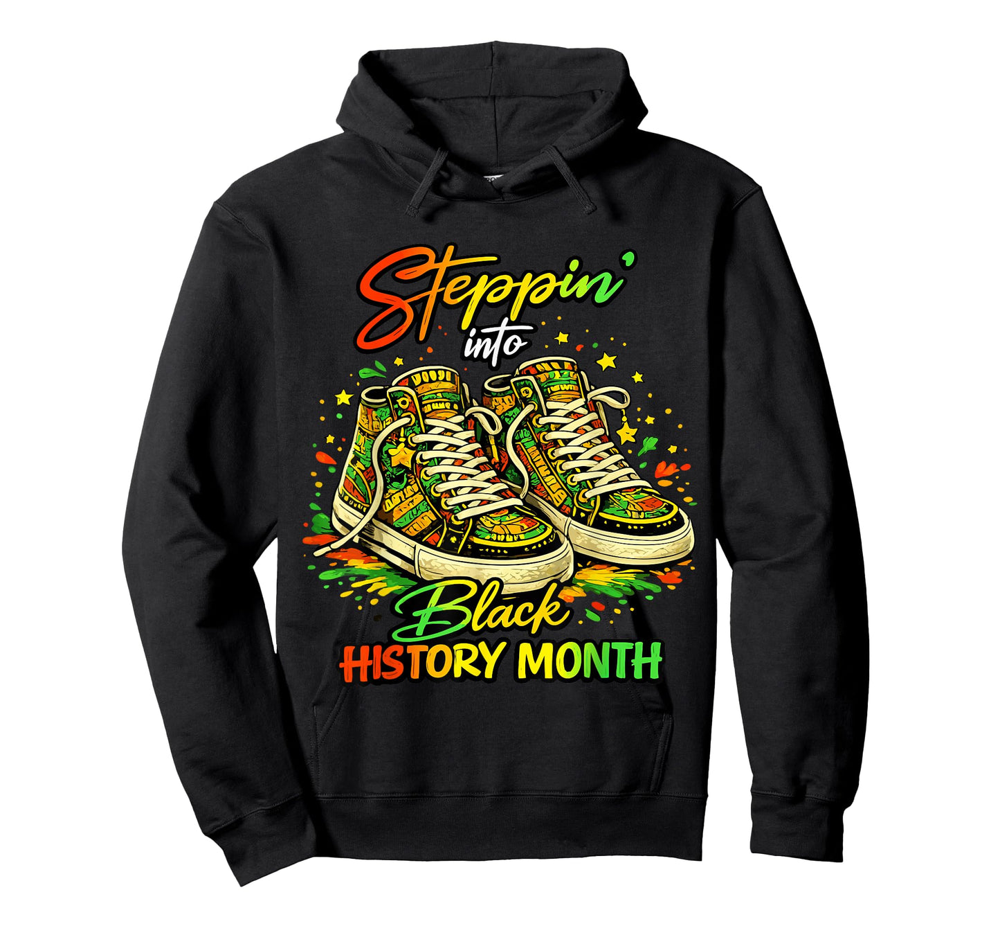 Stepping Into Black History Month High Man Woman Kids T-Shirt