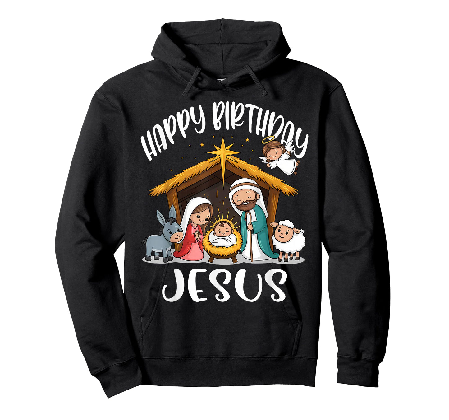 Merry Christmas Family Kid Nativity Happy Birthday Jesus T-Shirt