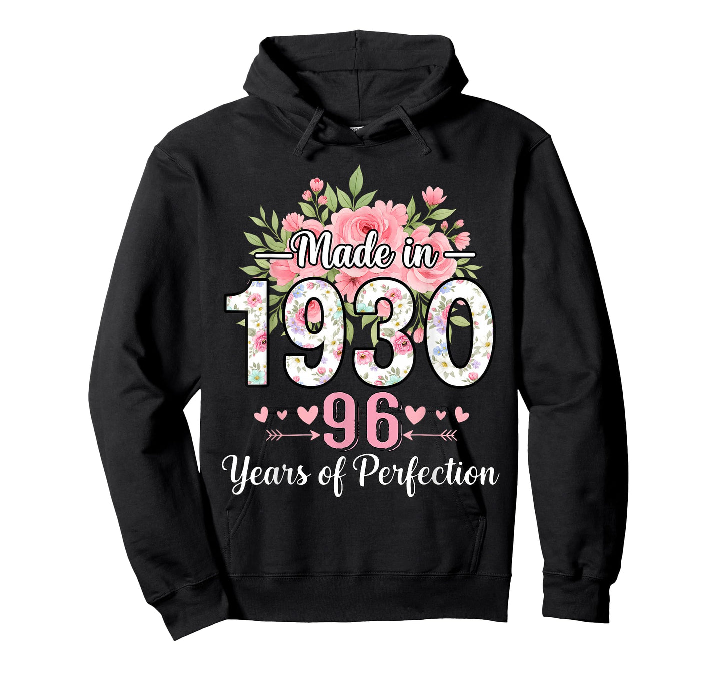 Made in 1930 Floral 96th Birthday Gifts Women 96 Years Old T-Shirt