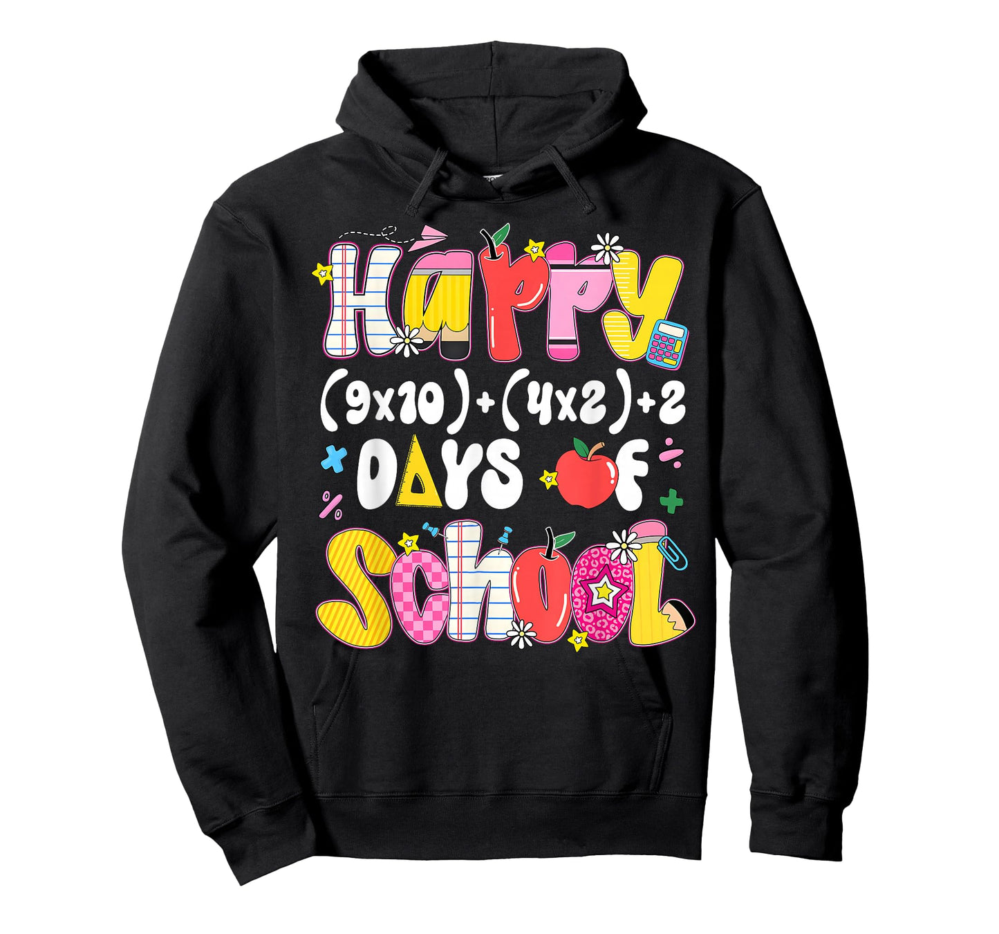 Happy 100 Days Math Equation 100th Day of School Teacher Kid T-Shirt