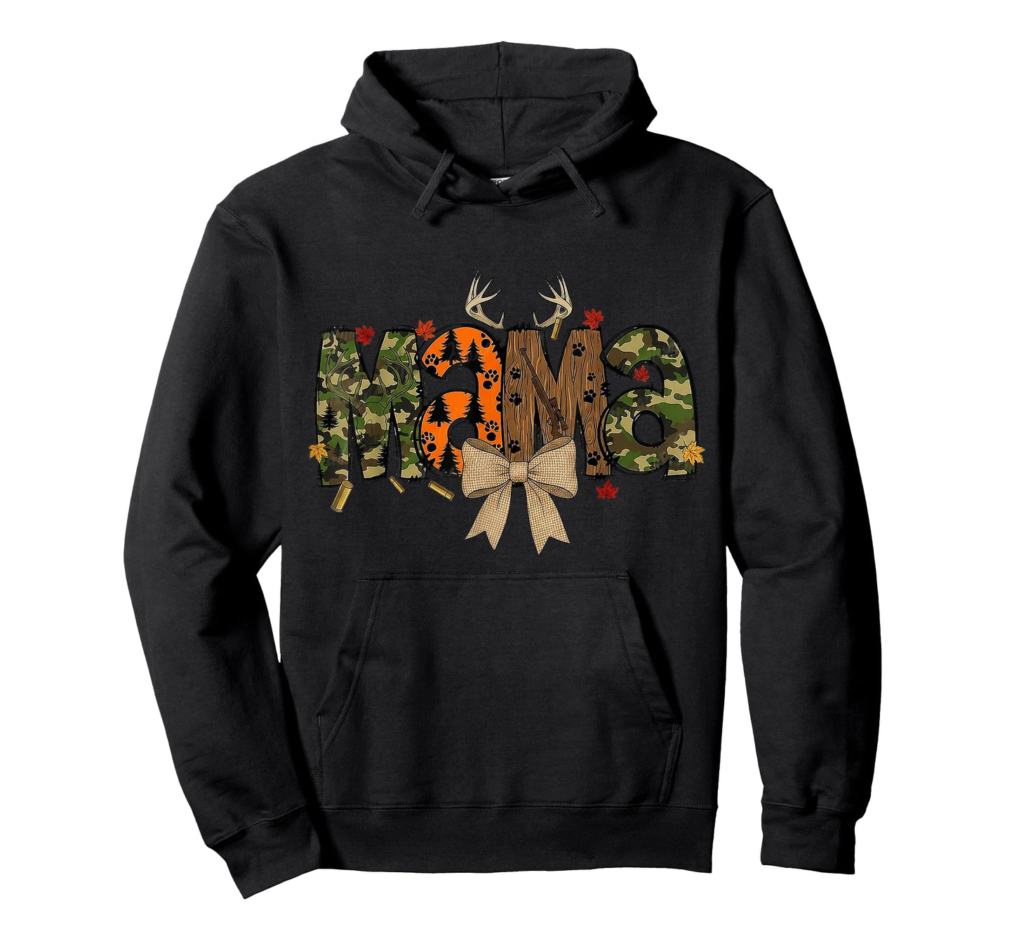 Camo Bow Coquette Mama Mom Deer Season Hunting Hunter Hunt T-Shirt