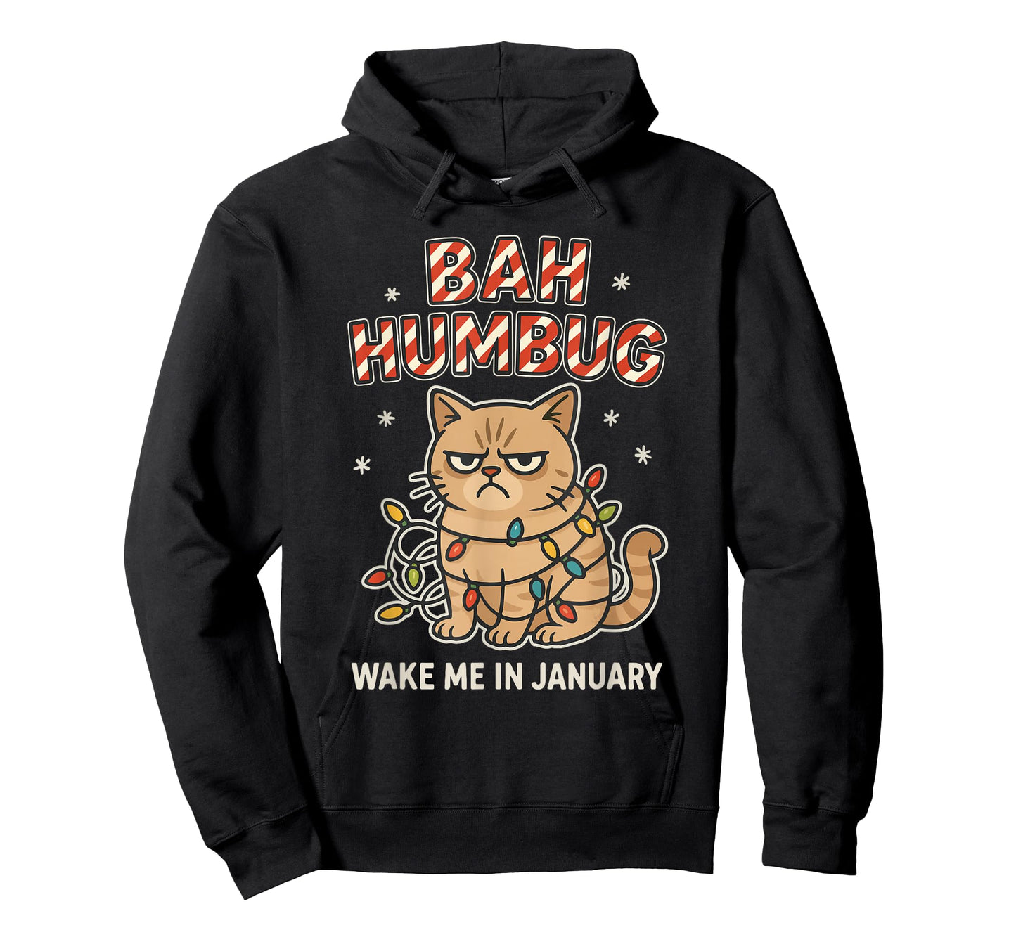 Bah Humbug Funny Bad Cat Christmas Hater Kitten Lover Xmas T-Shirt