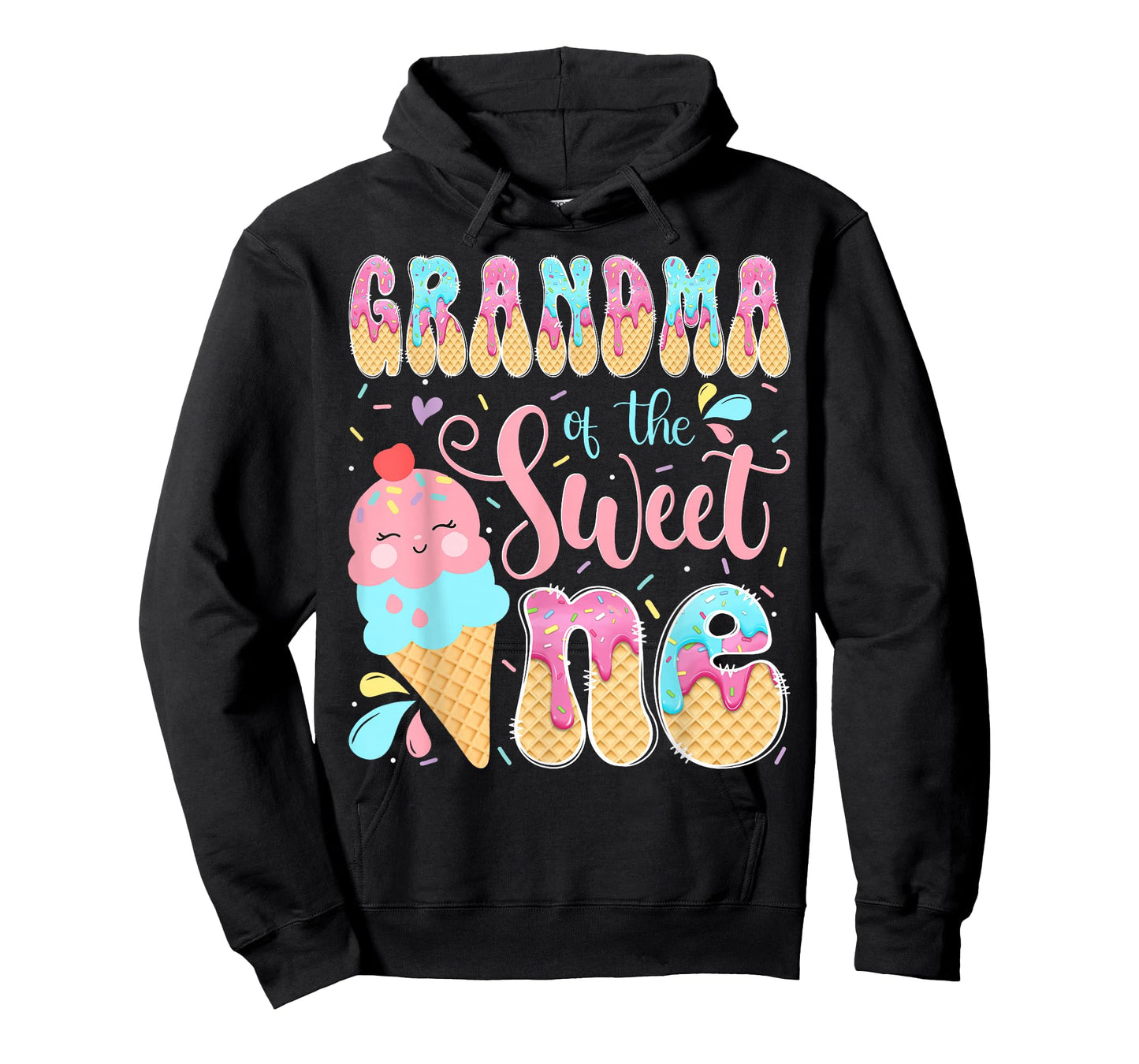 Grandma of The Sweet One Ice Cream 1St Birthday Girl T-Shirt