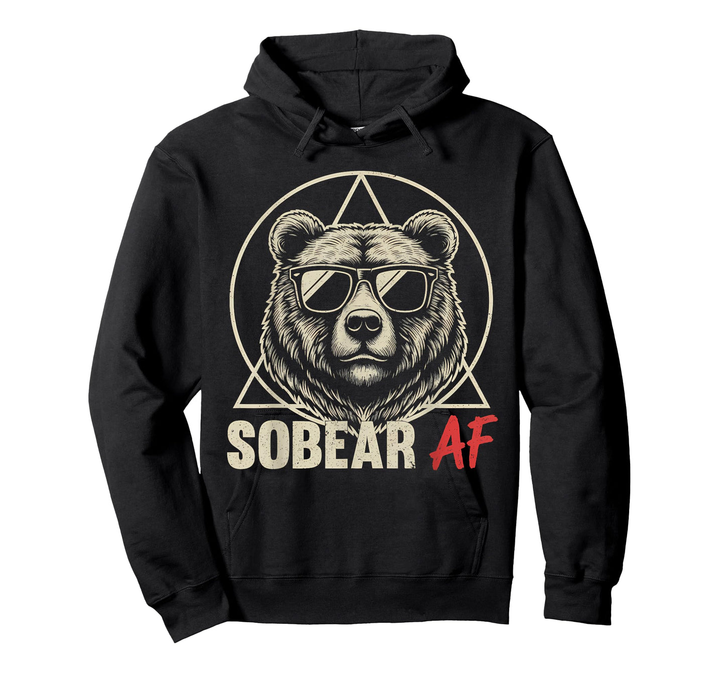 Sober AA NA Recovery Sobriety Anniversary Sobear AF T-Shirt