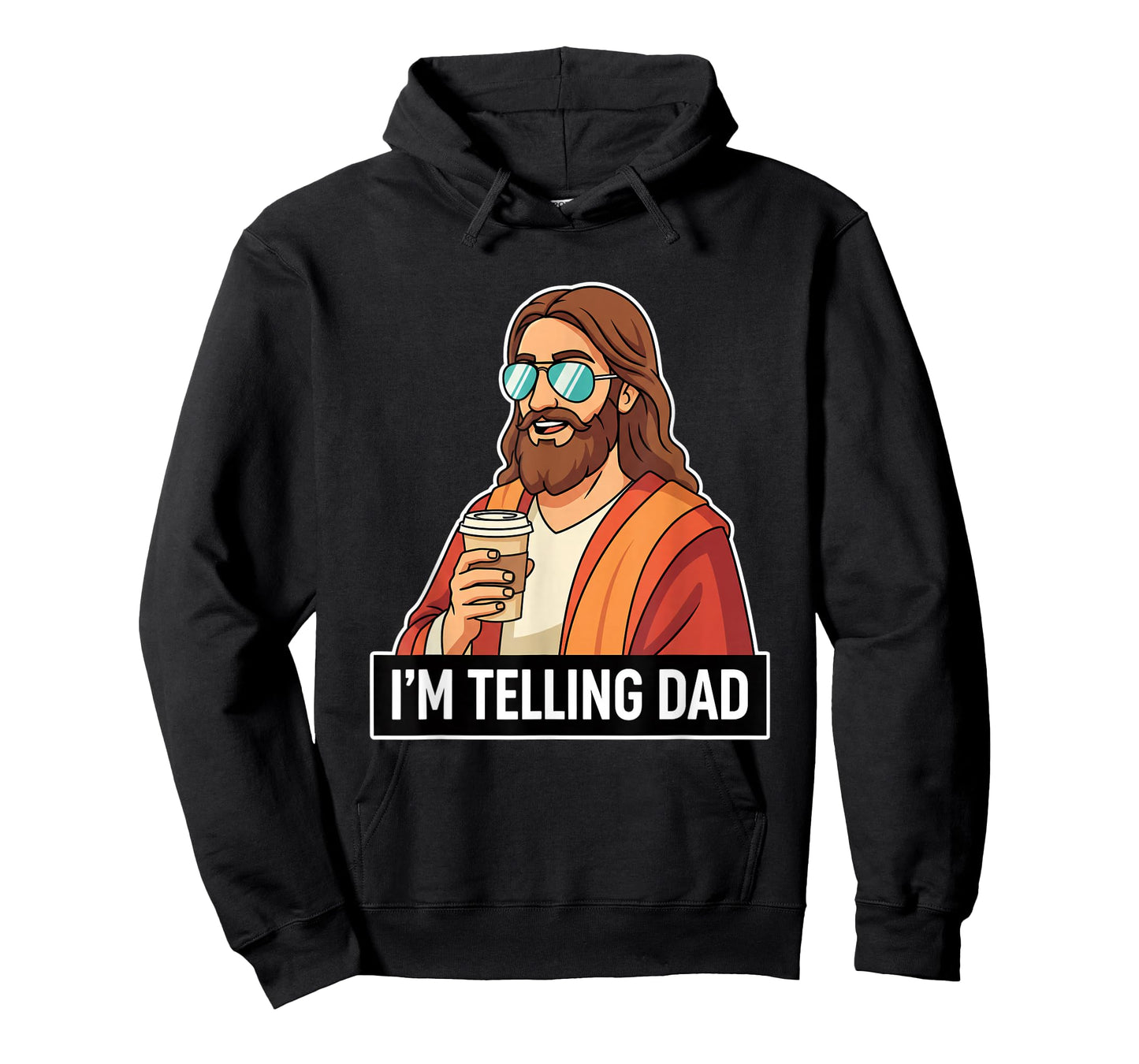 Christian I'm Telling DAD Funny Jesus Coffee Meme T-Shirt