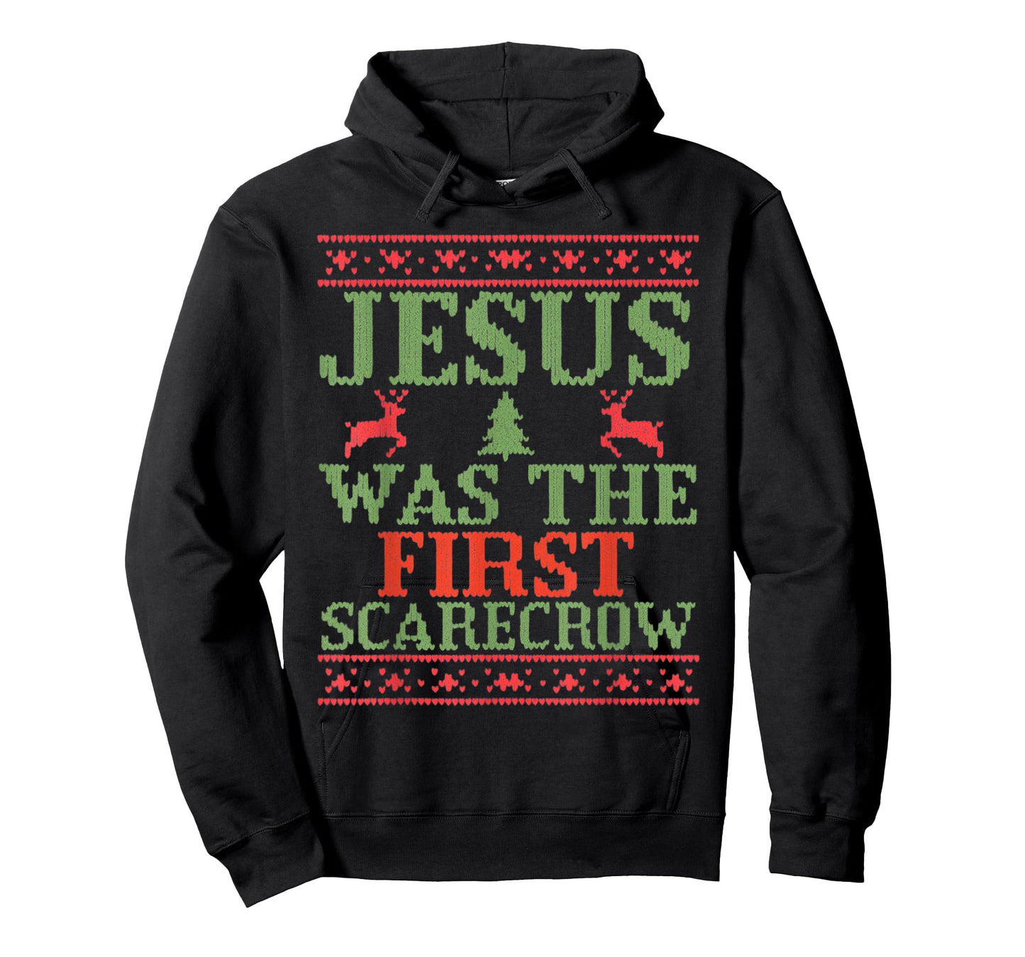 Funny Jesus was The First Scarecrow Ugly Sweater Style T-Shirt
