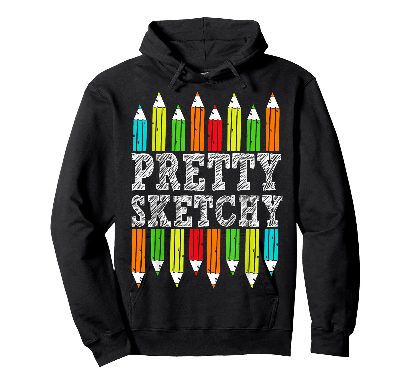 Pretty Sketchy Artist Drawing Humor Sketching Colored Pencil T-Shirt