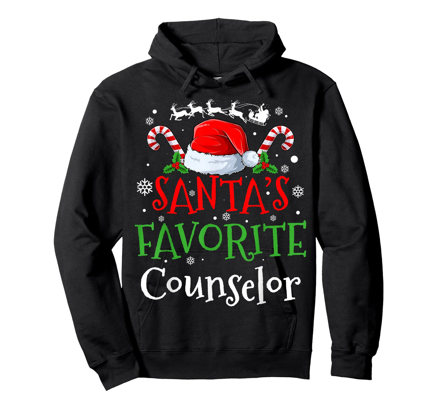 Santa's Favorite Counselor Christmas Party T-Shirt