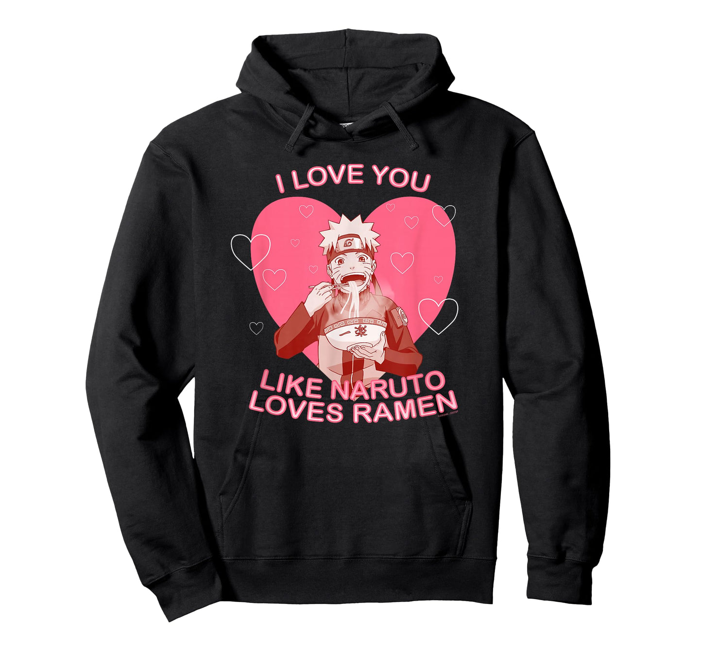 I Love You Like Naruto Loves Ramen Valentine's Day Anime T-Shirt