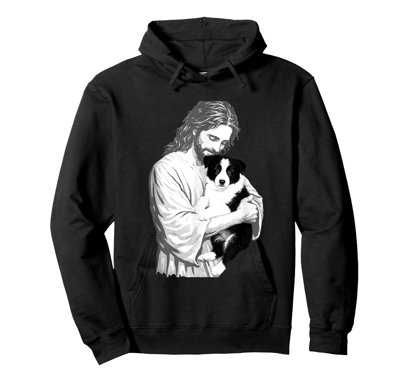 Funny Jesus Border Collie Dog Christian Faith Graphic T-Shirt